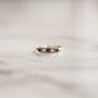 Vintage Bessie Blue Sapphire And Opal Ring, thumbnail 4 of 5