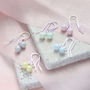 Pastel Swarovski Pearl Earrings, thumbnail 3 of 7