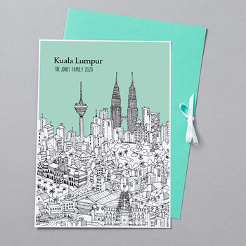 Personalised Kuala Lumpur Print, 9 of 9
