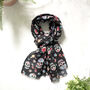 Skull Print Scarf, thumbnail 2 of 5