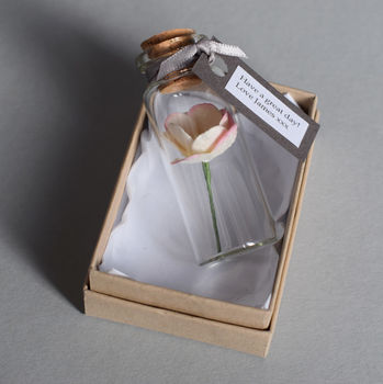 Tiny Bottle Of Blossom With Personalised Message, 5 of 10