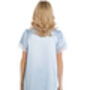 British Made Pale Blue Short Sleeved Satin Nightdress With Lace Detail Ladies Size 8 To 28 UK, thumbnail 4 of 4