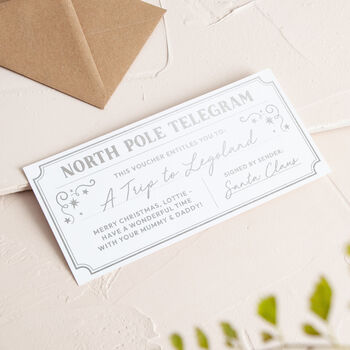 Foiled Christmas Gift Voucher From Santa, 5 of 6