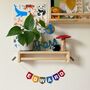 Muted Rainbow Personalised Bunting Name Garland, thumbnail 7 of 10