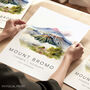 Indonesia Travel Poster Of Mount Bromo, thumbnail 1 of 7