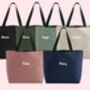 Custom Text Personalised Tote Bag, thumbnail 4 of 4