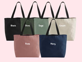 Custom Text Personalised Tote Bag, 4 of 4