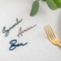 Personalised Script Table Wedding Name Place Setting, thumbnail 4 of 6