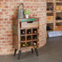 Dunes Wine Storage Rack Side Table With Drawer, thumbnail 1 of 3