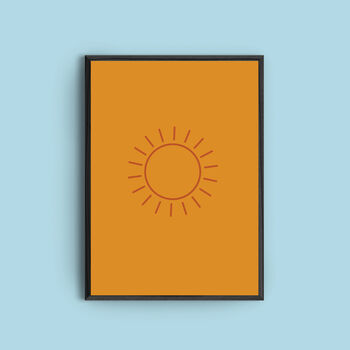 Personalised 'Autumn Sun' Art Print, 2 of 5