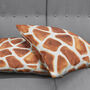 Giraffe Cushion Cover With Brown And White Colours, thumbnail 4 of 7