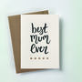 'Best Mum Ever' Letterpress Mother's Day Card, thumbnail 3 of 3