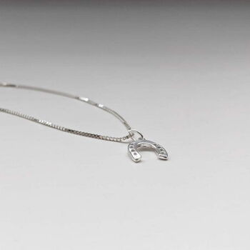 Sterling Silver Horseshoe Necklace, 3 of 7