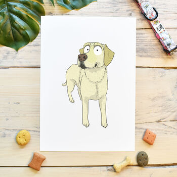 Cartoon Dog Portrait, Pet Portrait, Custom Dog Art, 2 of 9