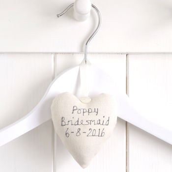 Personalised Hanging Heart Bridesmaid Gift, 5 of 12
