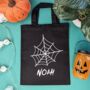 Personalised Spider Web Trick Or Treat Halloween Bag, thumbnail 1 of 2