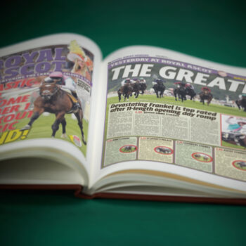 Horse Racing Personalised UK Sports Gift Newspaper Book, 5 of 12