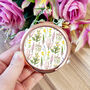 Wildflowers Rose Gold Compact Mirror, thumbnail 3 of 9