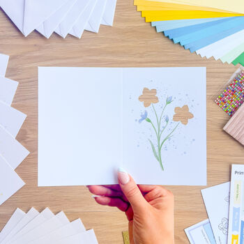 Mini Wildflowers Card Making Kit | Beginner Iris Fold Craft, 7 of 9