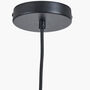 Large Black And Natural Rattan Pendant Ceiling Light, thumbnail 8 of 9