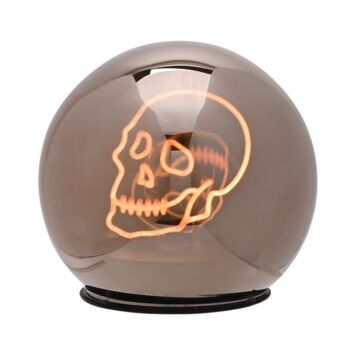 Personalised LED Glass Halloween Skull Light, 2 of 3