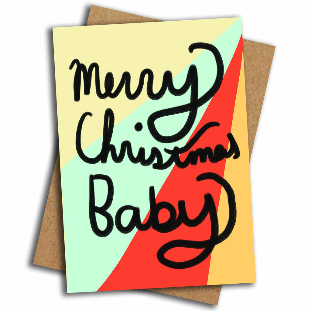 Merry Christmas Baby By Nicola Rowlands | notonthehighstreet.com