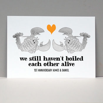 Personalised 1st Anniversary Print Gift, 2 of 5