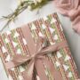 Luxury Striped Christmas Tree Gift Wrapping Paper, Superior Thickness, thumbnail 8 of 9