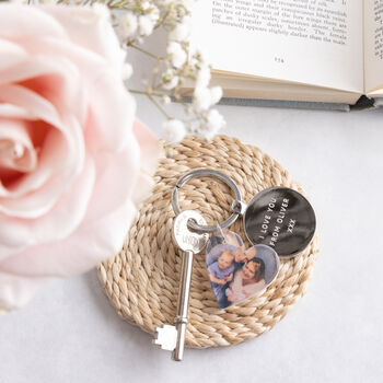 Personalised Engraved Photo Keyring For Her, 2 of 8