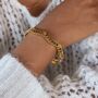 Waterproof Gold Lace Cuff Bangle, thumbnail 2 of 3