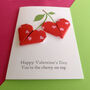 Personalised Origami Cherry Heart Valentines Day Card, thumbnail 4 of 9