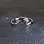 Sterling Silver Waves Ring, thumbnail 1 of 6