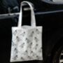 Canvas Abstract Cat Tote Bag For Friends, thumbnail 5 of 7