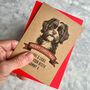 Personalised Shih Tzu Dog Portrait Christmas Card, thumbnail 1 of 2