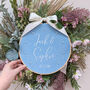 Personalised Velvet Something Blue Wedding Gift Hanging, thumbnail 1 of 2