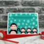 'Three Little Monkeys' Christmas Card From Children, thumbnail 2 of 4