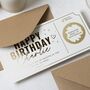Personalised Birthday Scratch Reveal Gift Voucher Card, thumbnail 4 of 9