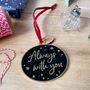 Always With You Enamel Christmas Tree Decoration, thumbnail 3 of 5