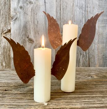 Rusted Candle Angel Wings, 2 of 3