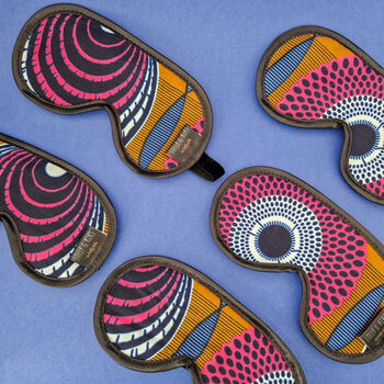African Print Eye Mask With Pouch, 5 of 11