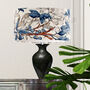 Blue And Taupe Botanical Lampshade, thumbnail 2 of 7