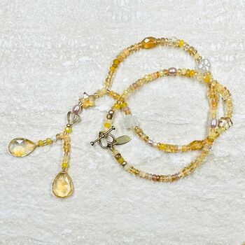 Golden Treasure Beach Charm Necklace, 7 of 11