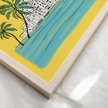 Personalised Ibiza Town Travel Print, 4 of 6