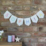 Personalised Embroidered Bunting Room Sign, thumbnail 3 of 6