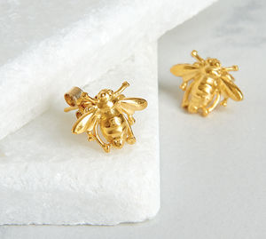 Bee Stud Earrings By Deborah Blyth Jewellery Notonthehighstreet