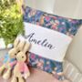 Blue Woodland Bear Cushion, thumbnail 1 of 4