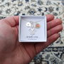 Personalised Hamsa Initial Opal Charm Necklace, thumbnail 3 of 7
