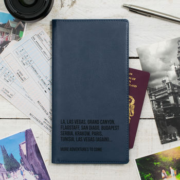 World Destinations Personalised Travel Document Holder, 5 of 8