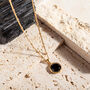 Gold Vermeil Plated Black Onyx Pendant Necklace, thumbnail 2 of 7