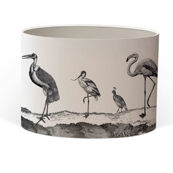 Birds Night Out Hand Gilded Lampshade, 3 of 6